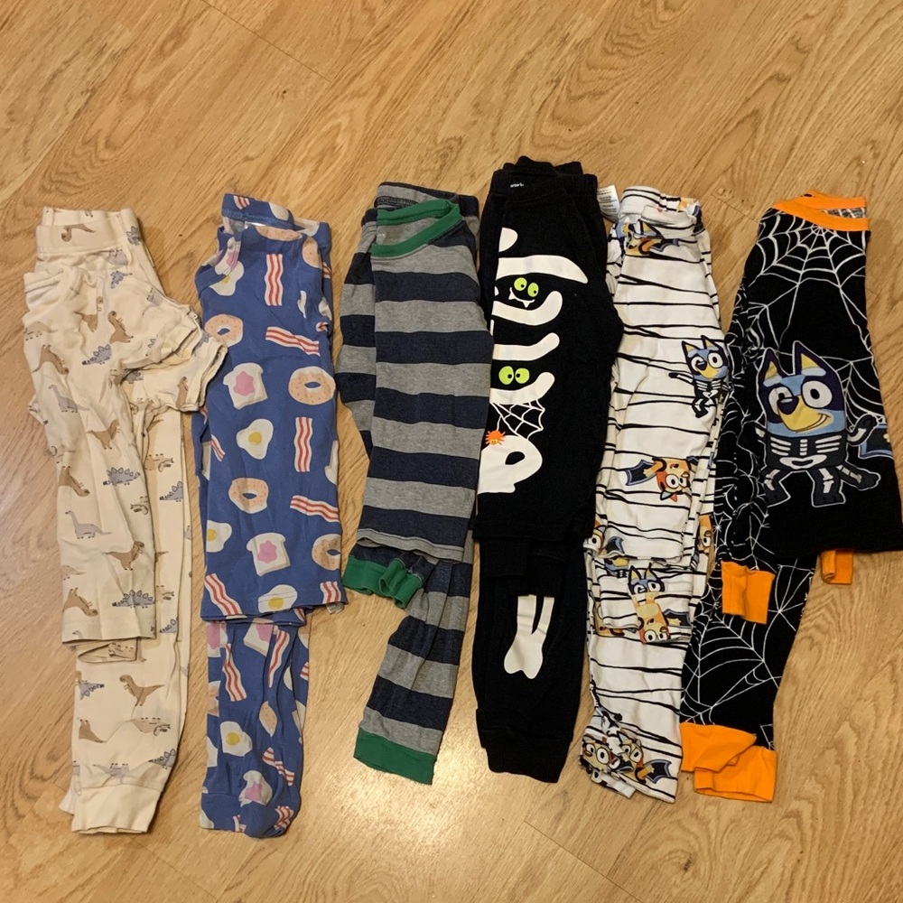 Lot Bundle Kids Pajama Sets Size 6